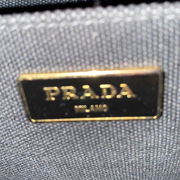 Prada Limited Edition Canapa Stripe Canvas 2-way Tote - Picture 3 of 3